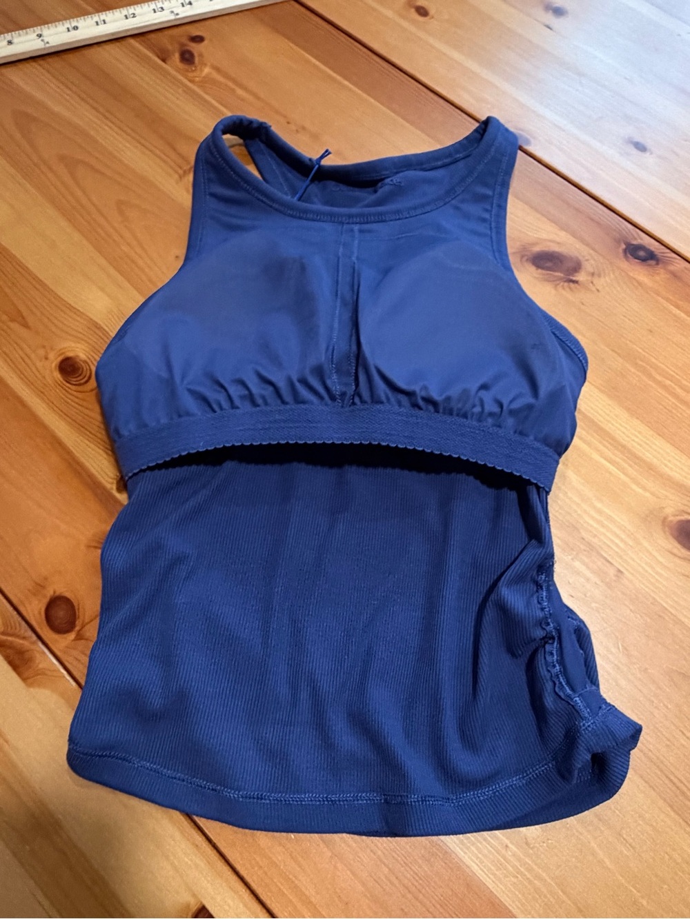 Outdoor Voices Navy Ribbed Racerback Tank - Picture 8 of 15